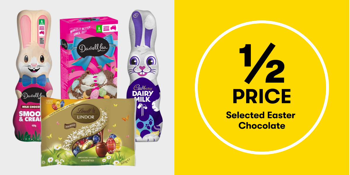 1/2 PRICE Easter Chocolates