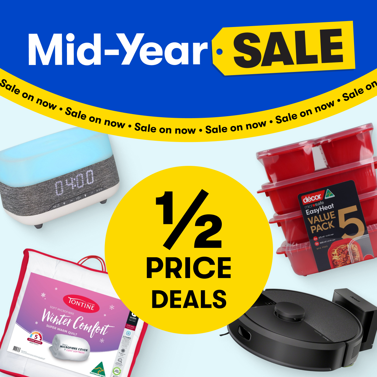 Mid-Year SALE | 1/2 PRICE DEALS