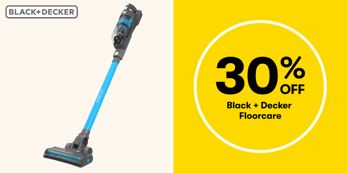 30% OFF Black + Decker Floorcare