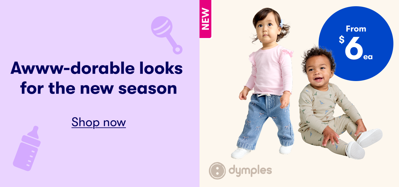 From $6ea | Shop new babywear