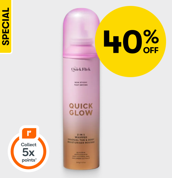 40% off Quick Faced, Quick Mist & Quick Glow