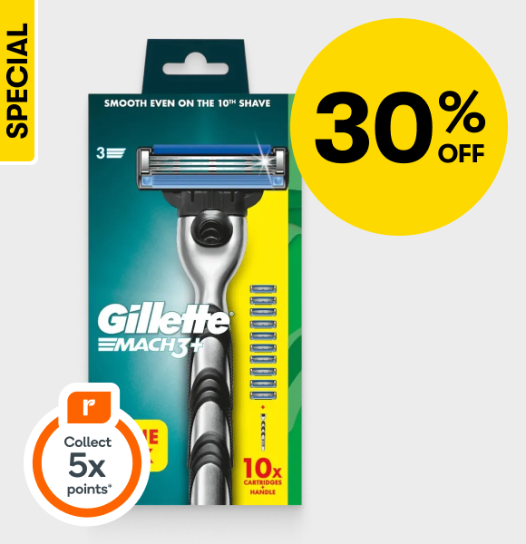 30% off Selected Gillette