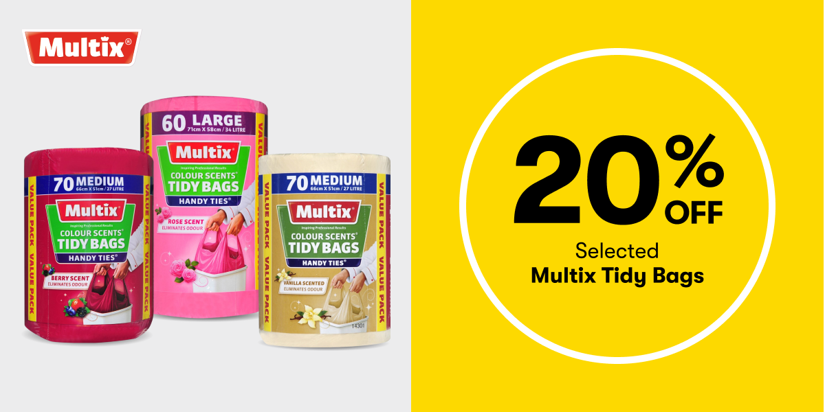 20% OFF Selected Multix Tidy Bags