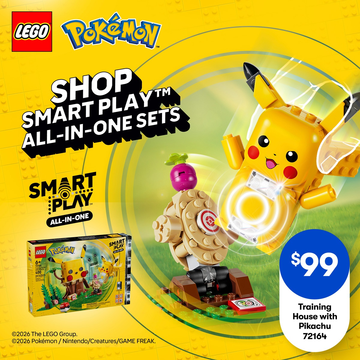 NEW LEGO® Pokémon™ - Shop SMART Play™ All-in-one sets