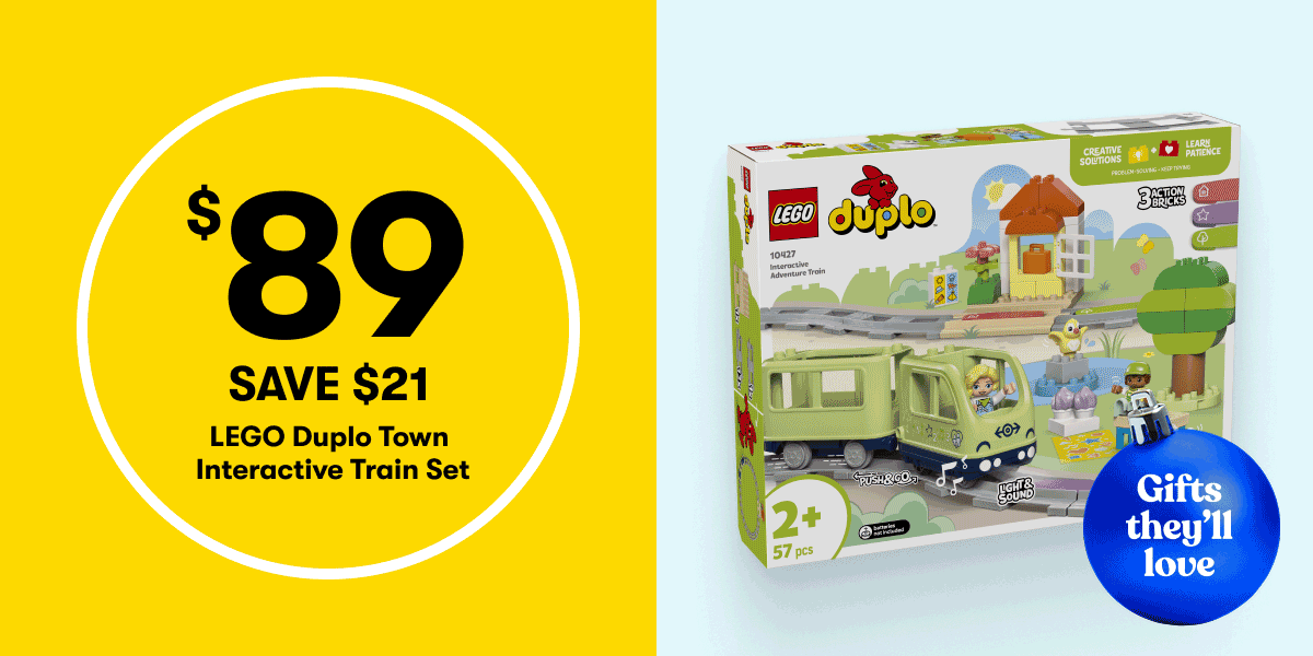 LEGO DUPLO Town Interactive Adventure Train Set $89 Set SAVE $21 | LEGO Disney101 Dalmatians Puppies $28 SAVE $6 | LEGO Technic Toyota Supra MK4 $67 SAVE $12