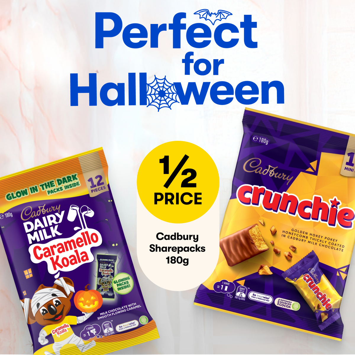 Perfect for Halloween! 1/2 Price Cadbury Sharepacks 180g