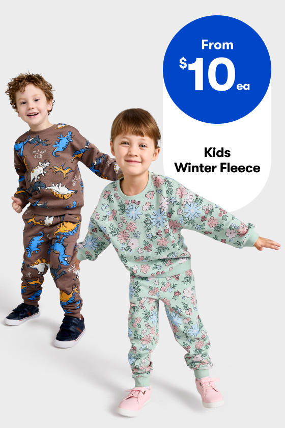 From $10ea Kids Winter Fleece