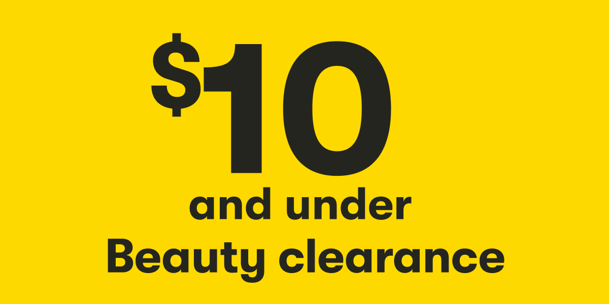 $10 and under Beauty clearance