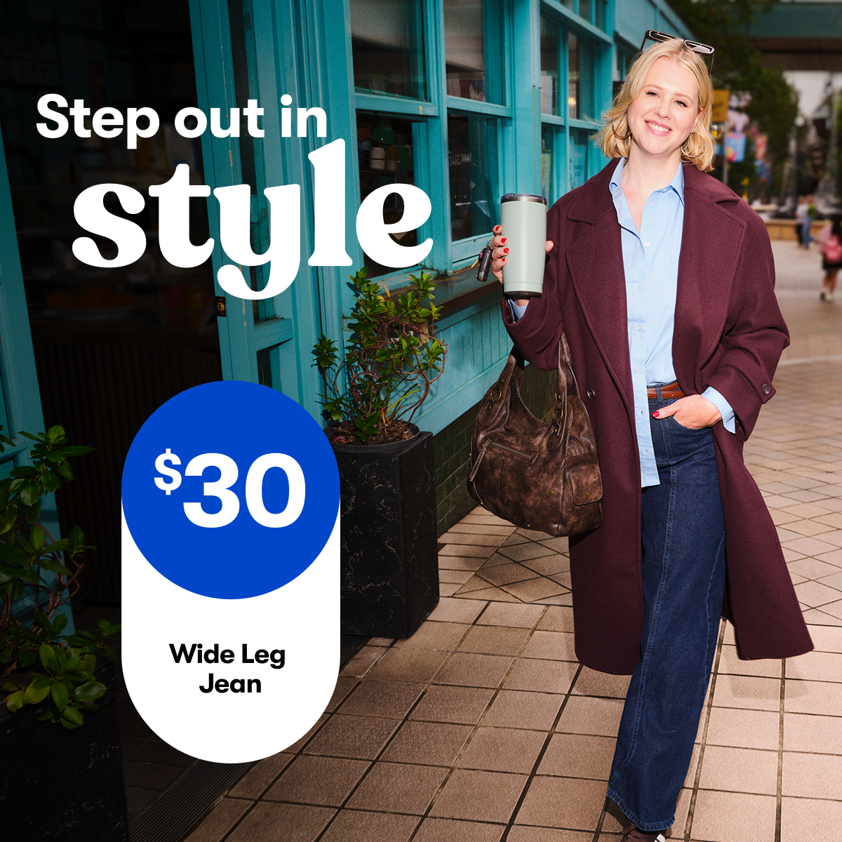 Step out in style | $30 Wide Leg Jean
