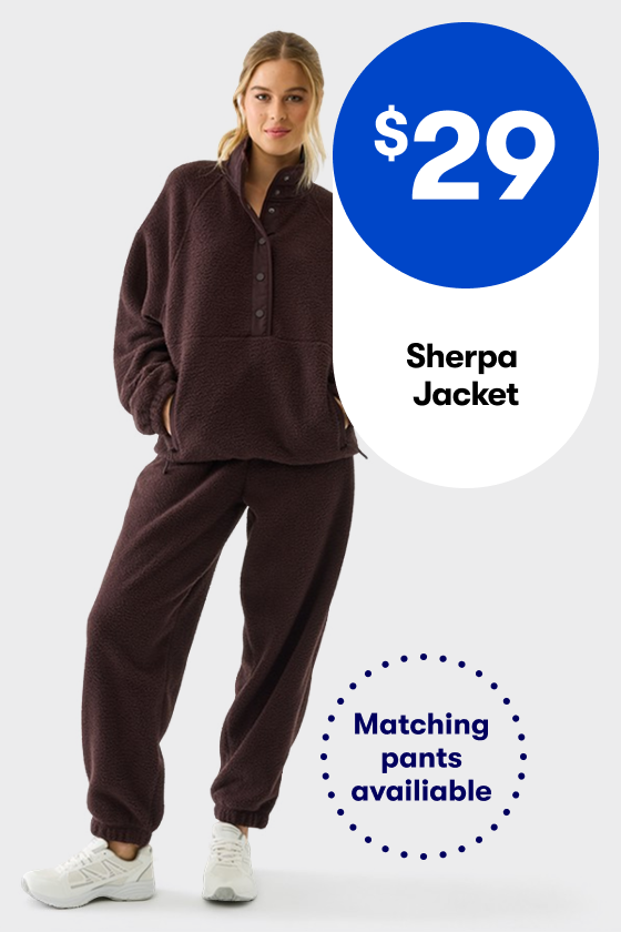 $29 Sherpa Jacket | Matching pants available