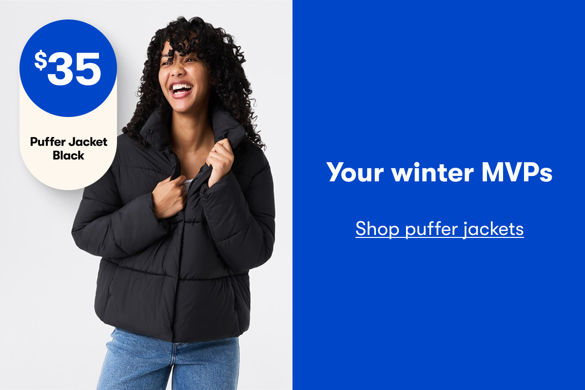 $35 Puffer Jacket Black