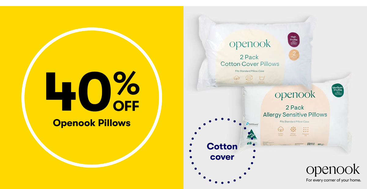 40% OFF Openook Pillows
