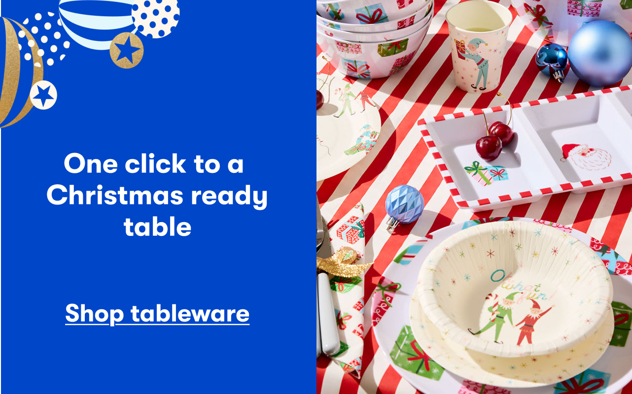 One click to a Christmas ready table | Shop tableware