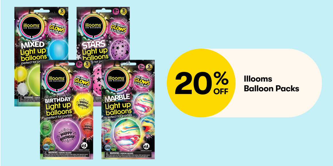 20% Off illooms balloon packs 20% Off illooms balloon packs