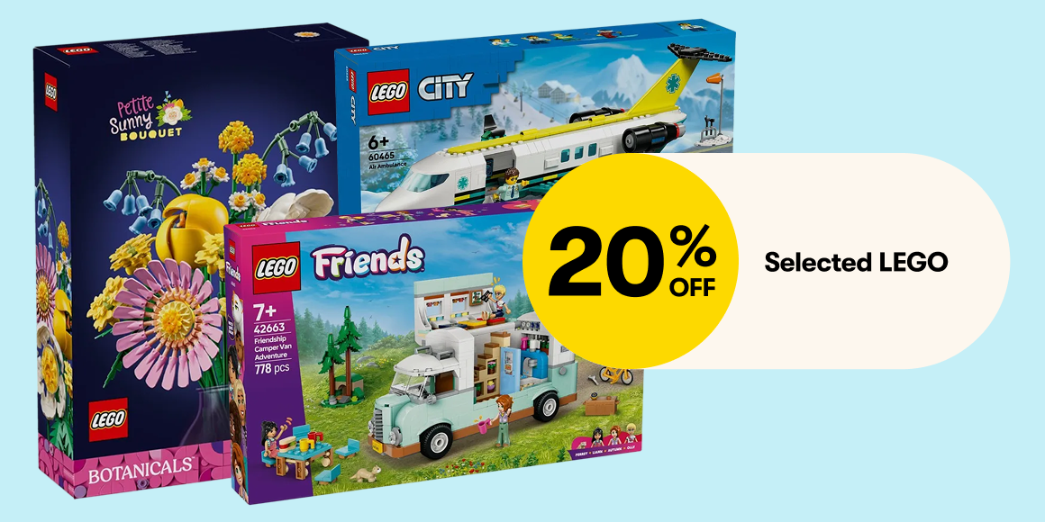 20% Off Selected LEGO 20% Off Selected LEGO