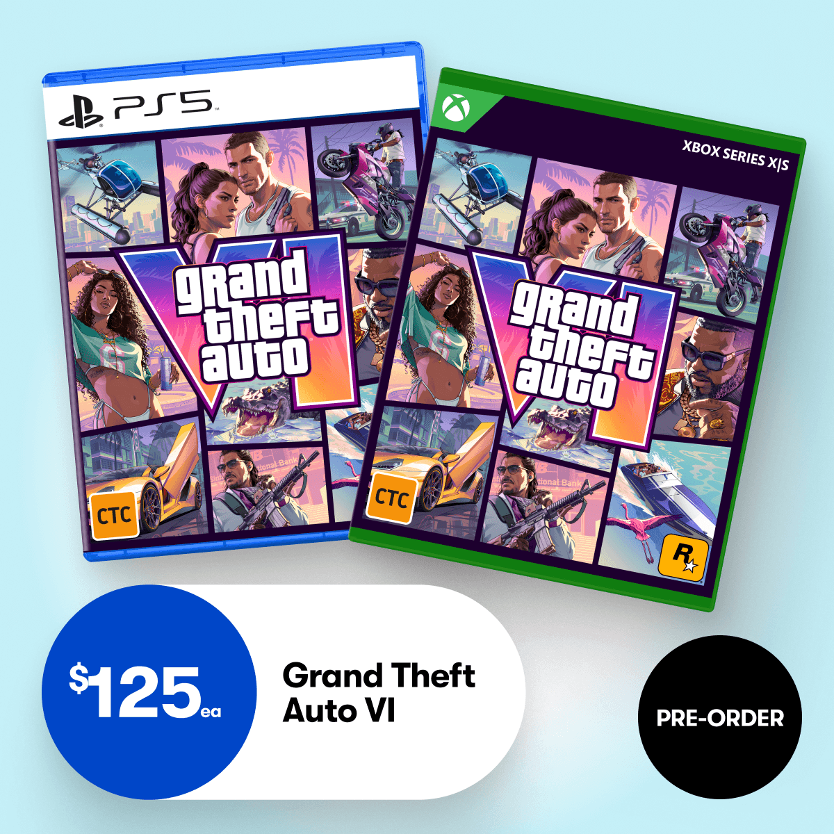 $125ea Grand Theft Auto VI - PRE-ORDER