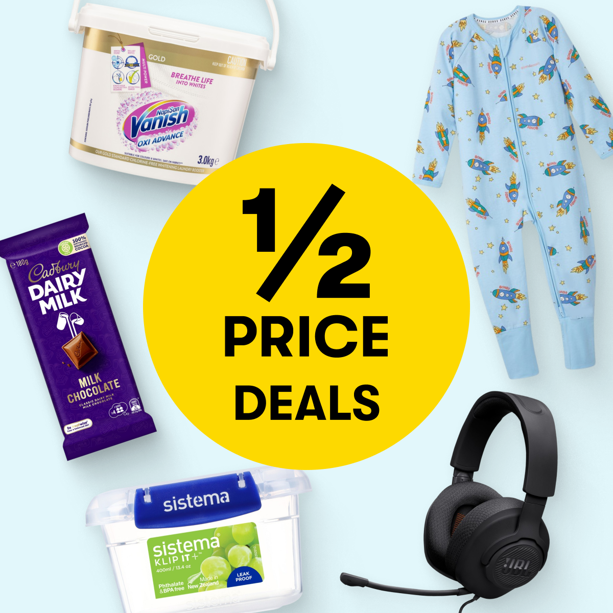 1/2 PRICE DEALS