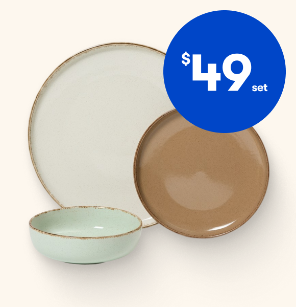 Openook Meadow Glaze Dinner 12 Piece Set