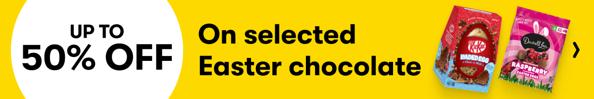 up to 50% off Selected Easter Chocolate