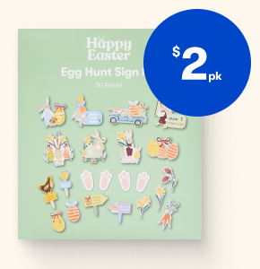 Easter Egg Hunt Sign Kit 30 Piece