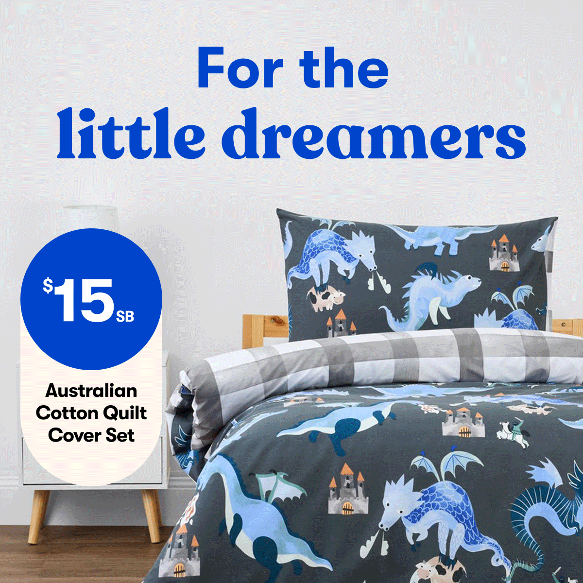 $15SB Australian Cotton Quilt Cover Set