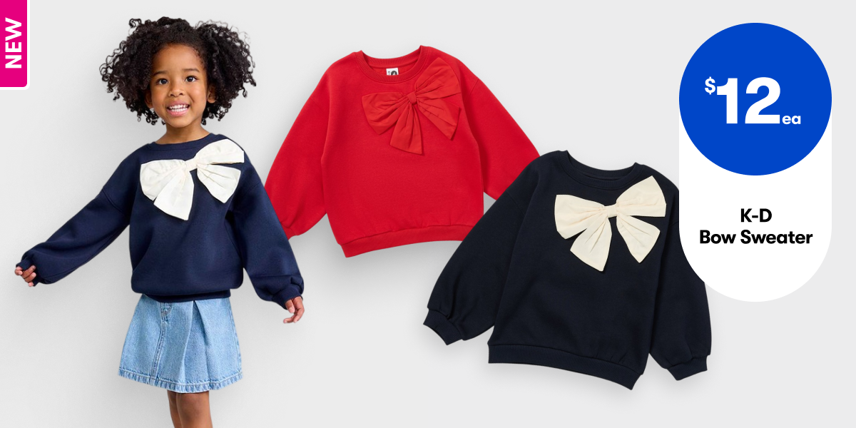 $12ea K-D Bow Sweater