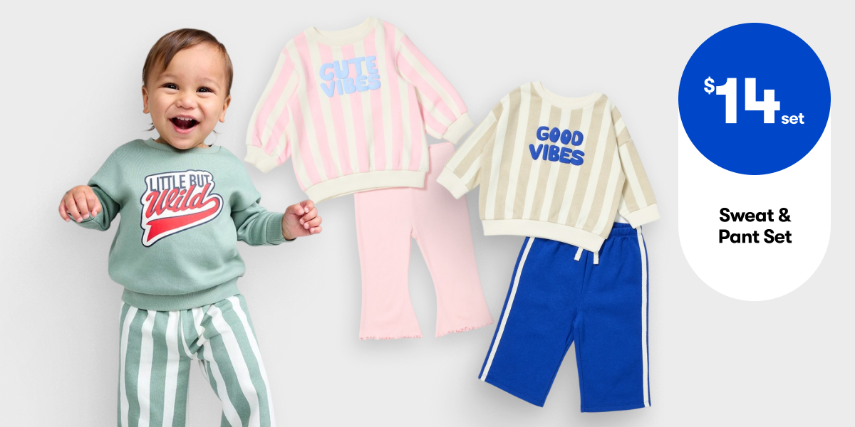 $14set Sweat & Pant Set