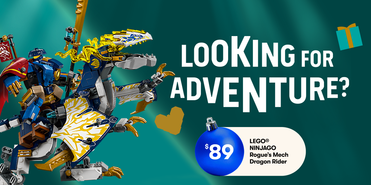 Looking for adventure - $89 LEGO Ninjago Rogue's Mech Dragon Rider