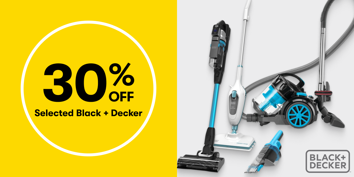 30% OFF Selected Black + Decker