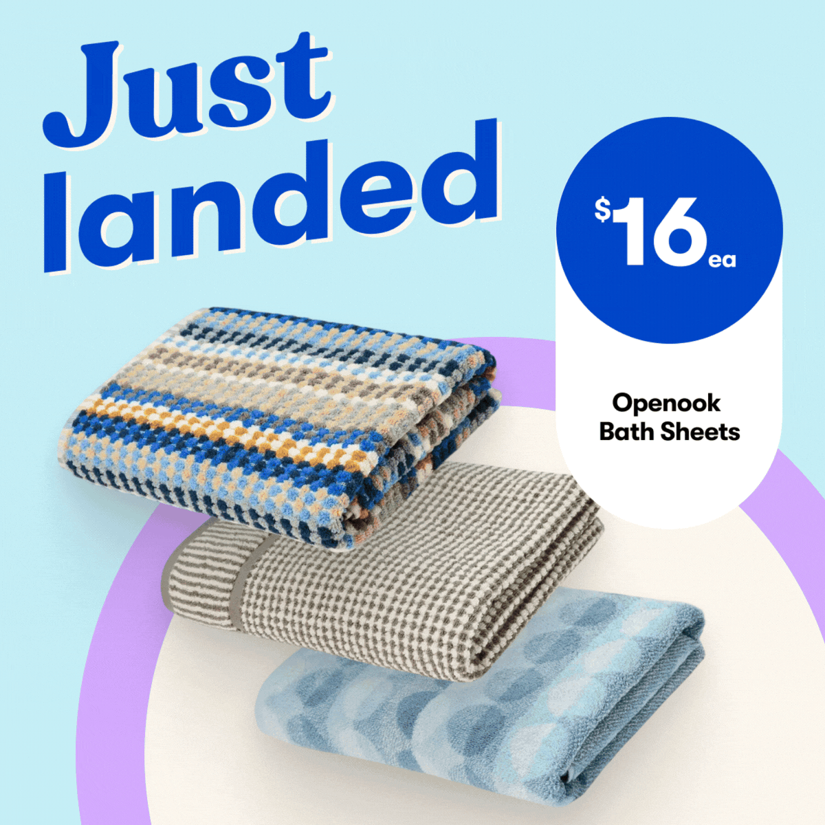 Just Landed - Openook Bath sheets, New Books, fashion & more! 
