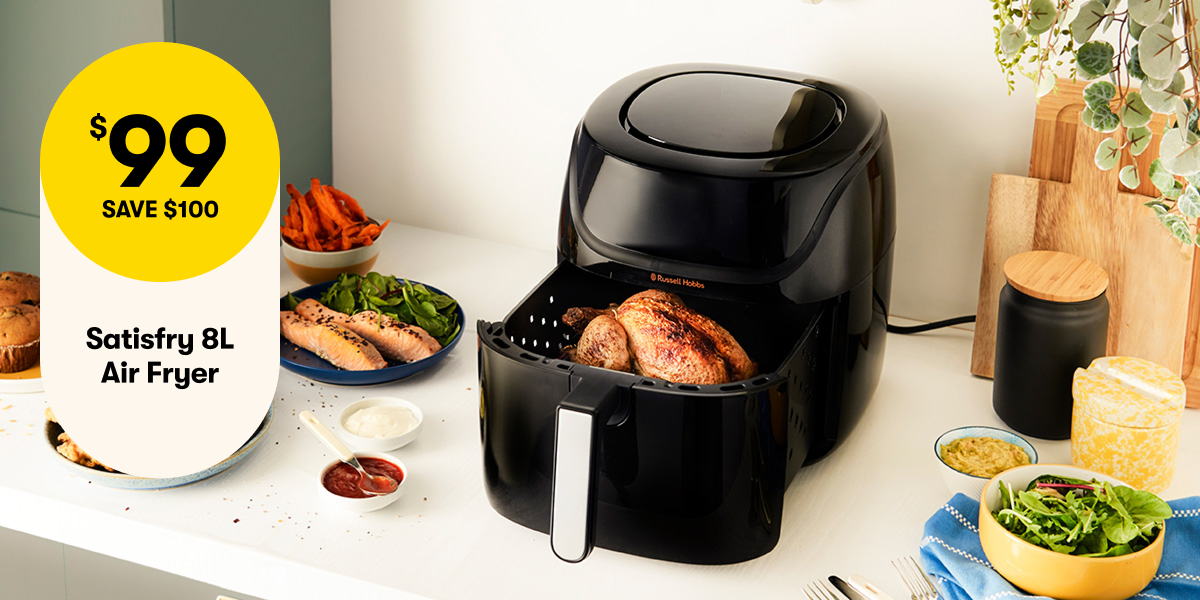 $99 SAVE $100 | Satisfry 8L Air Fryer