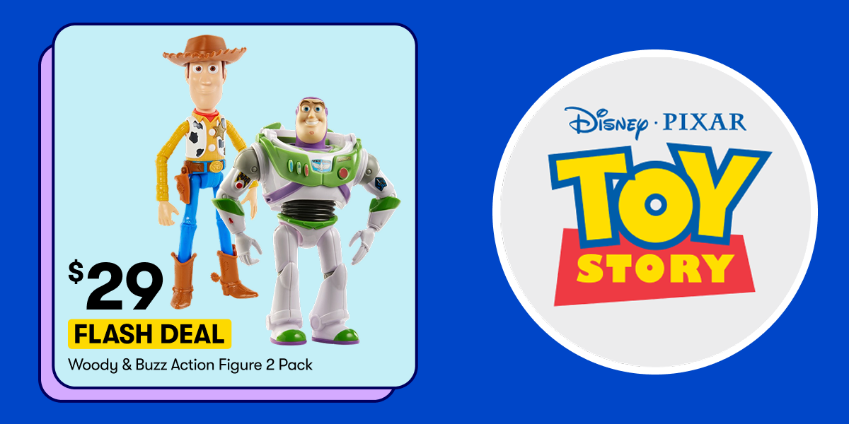 FLASH DEAL | Woody and Buzz Action Figure Toys 2 Pack $29