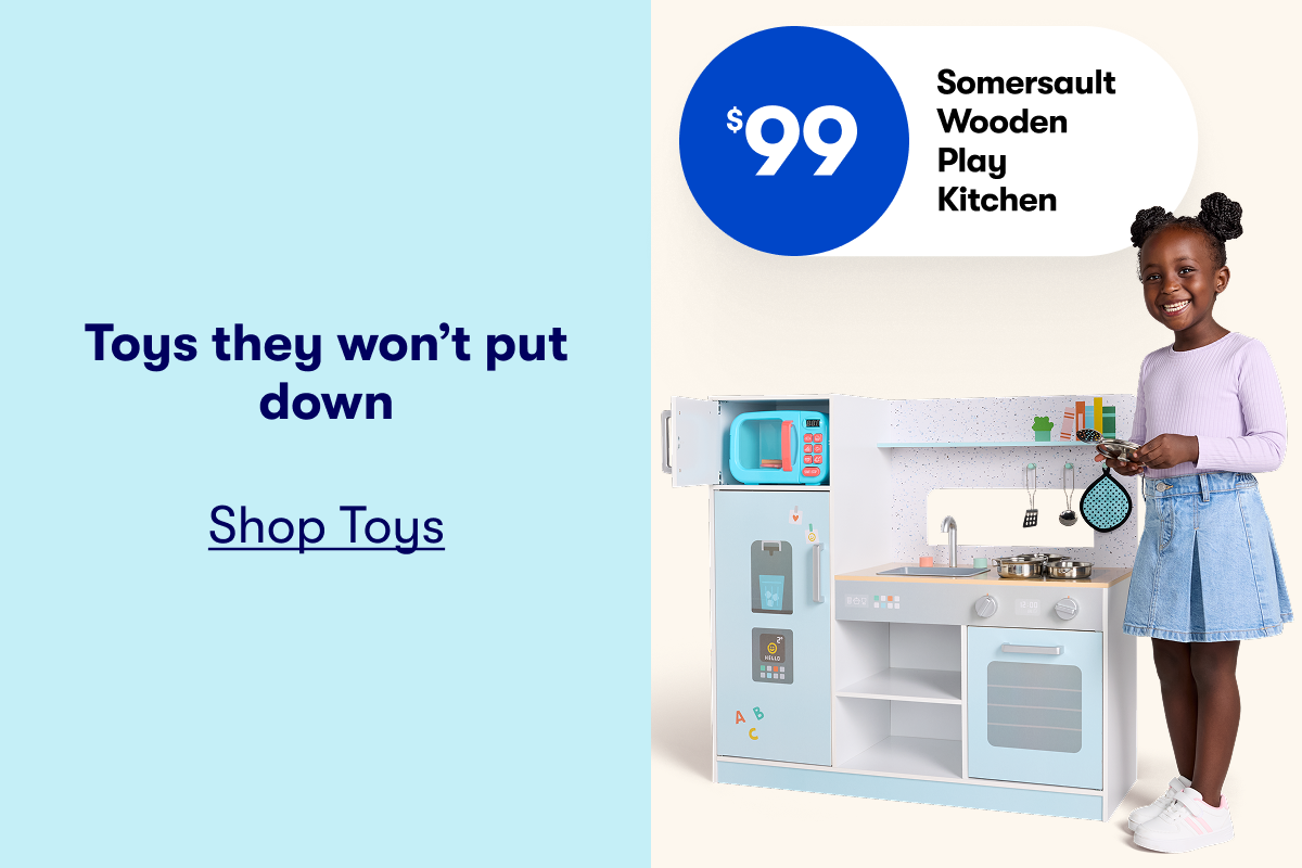 $99 Somersault Wooden Play Kitchen - Toys they won't put down - Shop Toys