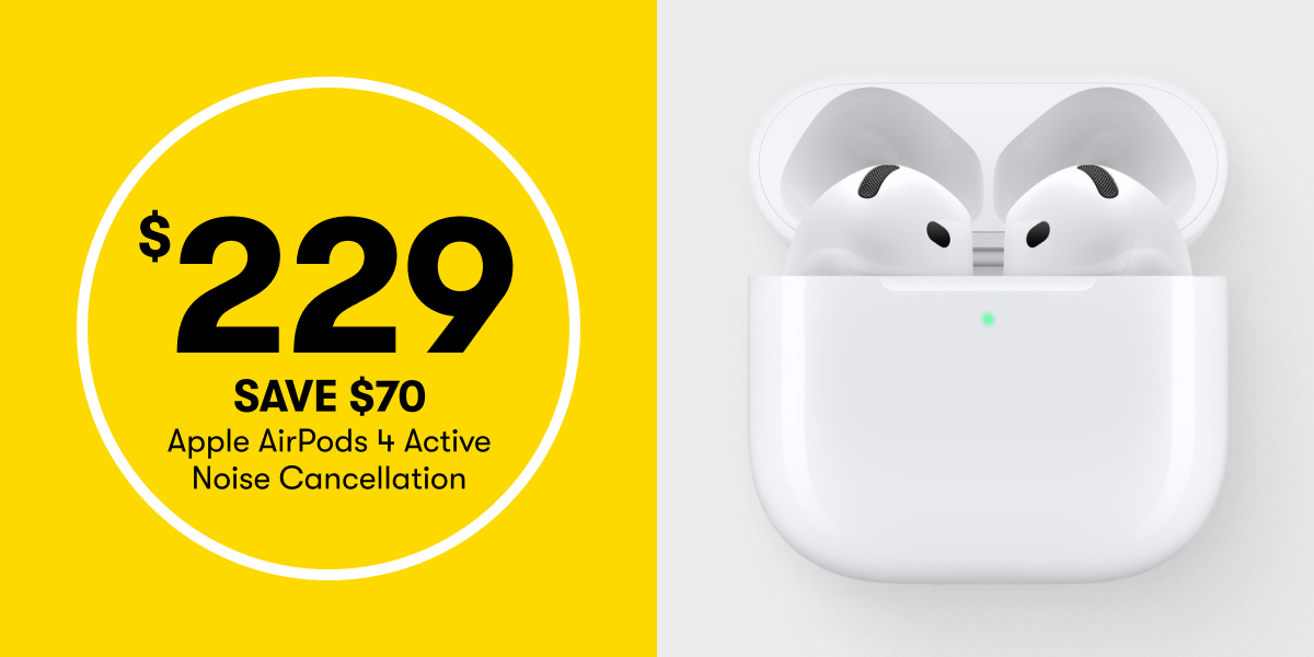 $229 SAVE $70 | Apple AirPods 4 Active Noise Cancellation