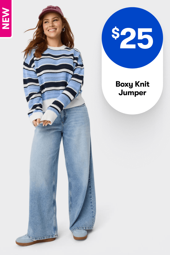 $25 Boxy Knit Jumper