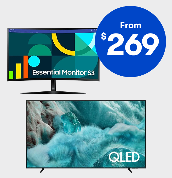 Samsung TVs and Monitors From $269