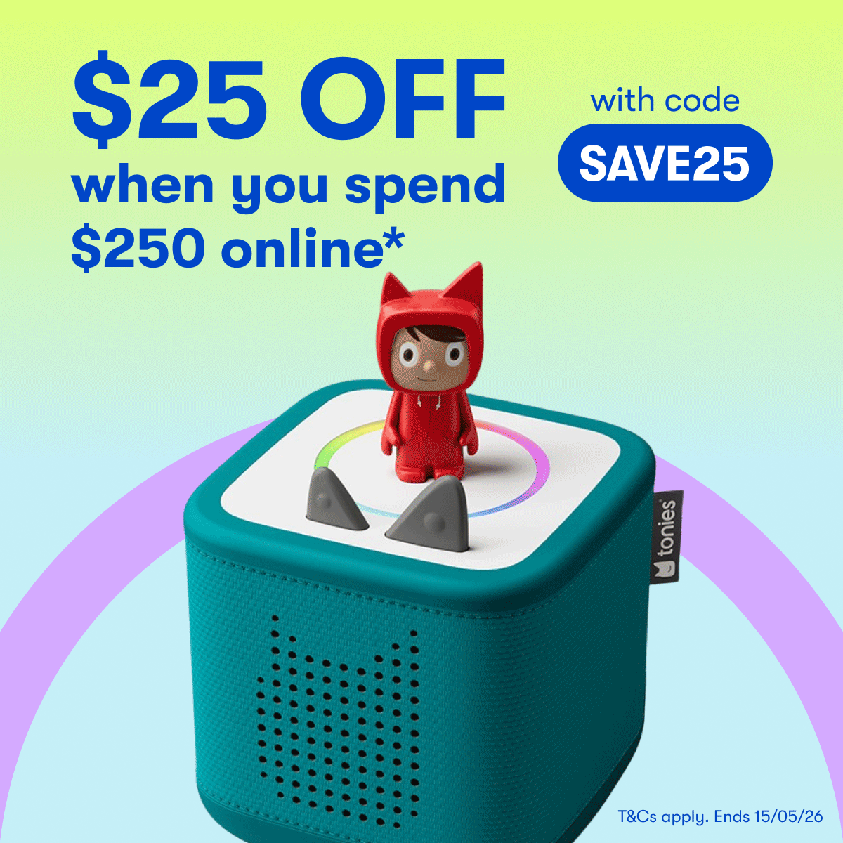 $25 OFF when you spend $250 online* with code SAVE25 - T&Cs Apply. Ends 15/05/26