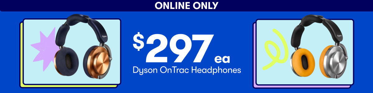 $297ea Dyson OnTrac Headphones - Online Only