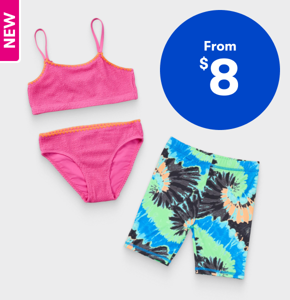 From $8 Wave Zone Kids Swimwear