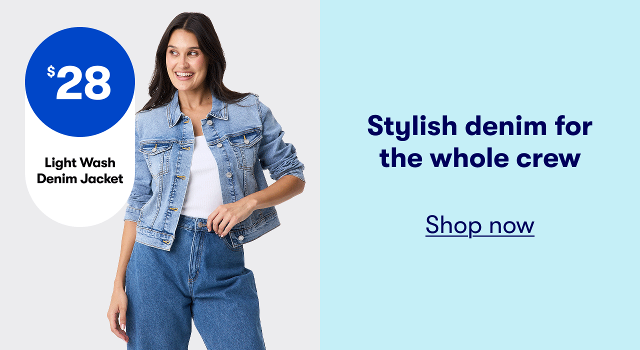 Stylish denim for the whole crew - Shop now
