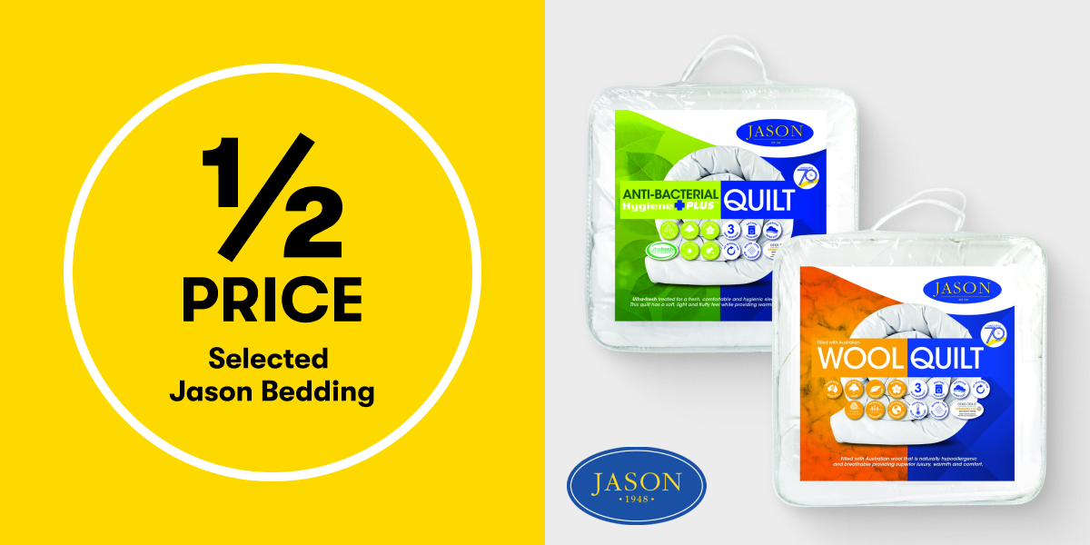 1/2 PRICE Selected Jason Bedding