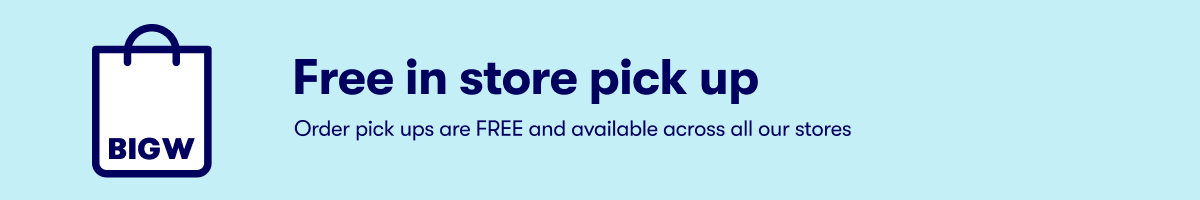 Free in store pick up | Order pick ups are FREE and available across all stores