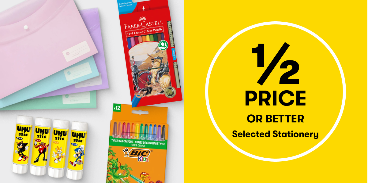 1/2 Price or Better Selected Stationery