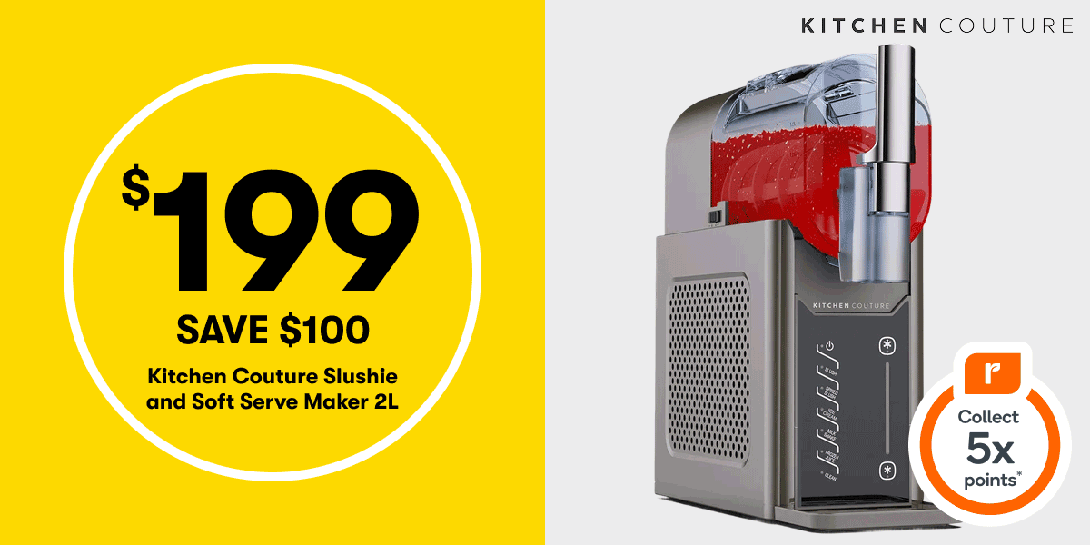 $199 SAVE $100 | Kitchen Couture Slushie and Soft Serve Maker 2L | $89 SAVE $110 | Shark MessMaster Portable Wet & Dry Vacuum | $189 SAVE $90 | Nespresso Vertuo Pop Bundle 