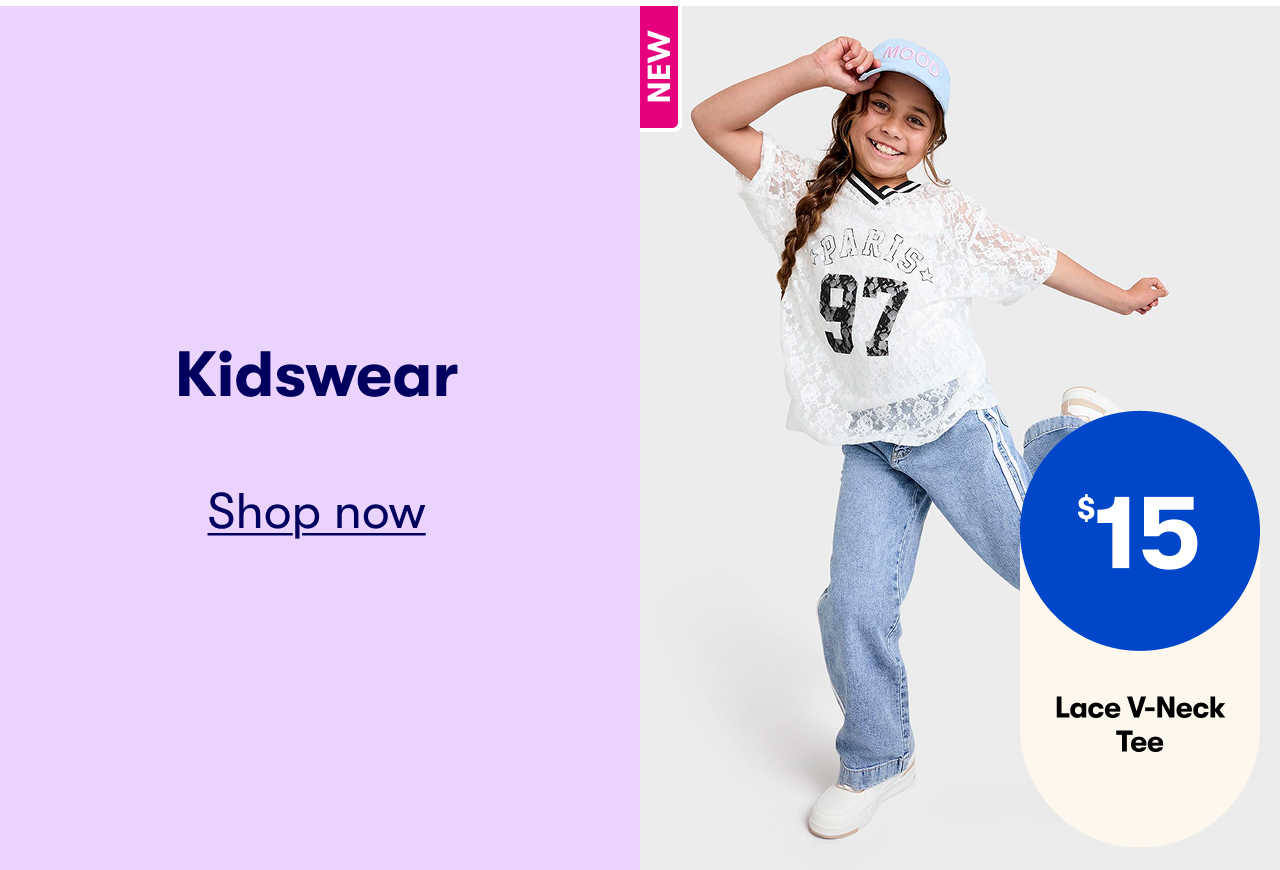 Lace V-Neck Tee $15 - Shop Kidswear