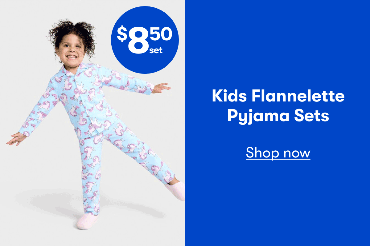 $8.50set - Kids Flannelette Pyjama Sets
