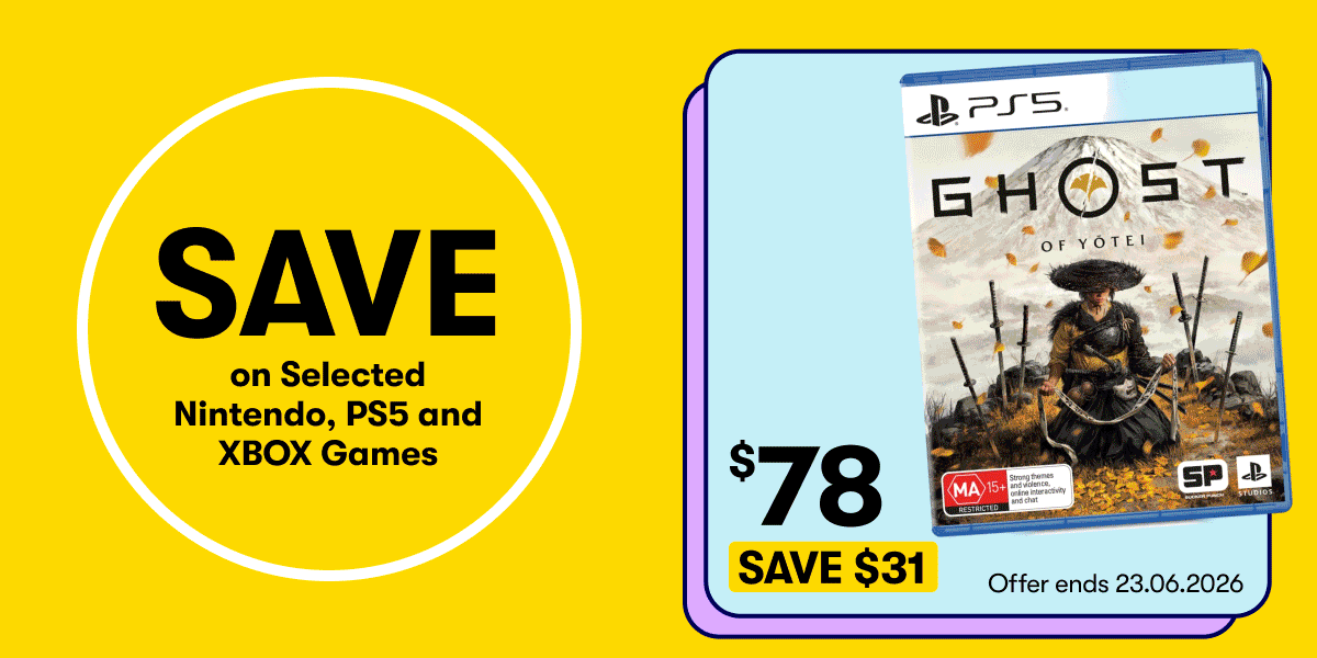 SAVE on selected Nintendo, PS5 and XBOX Games