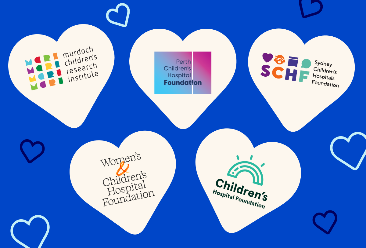 Murdoch Children's Research Institute, Perth Children's Hospital Foundation, Sydney Children's Hospitals Foundation, Women's & Children's Hospital Foundation, Children's Hospital Foundation