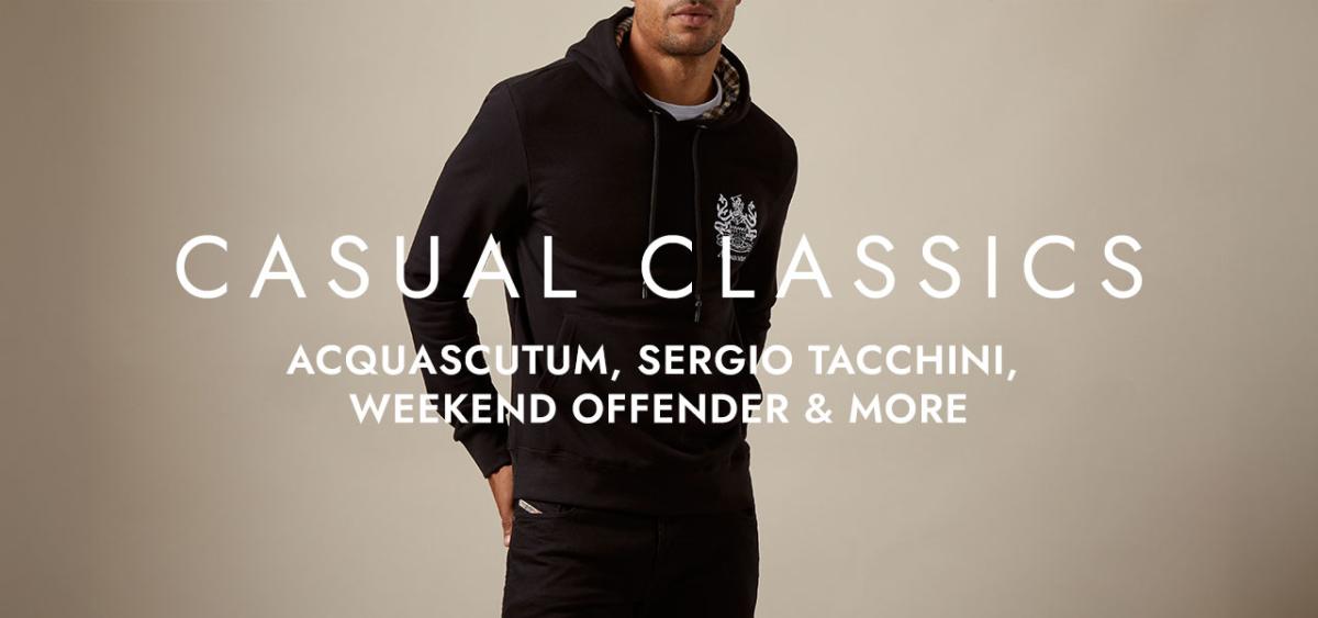 Casual Classics: Aquascutum, Sergio Tacchini, Weekend Offender & More