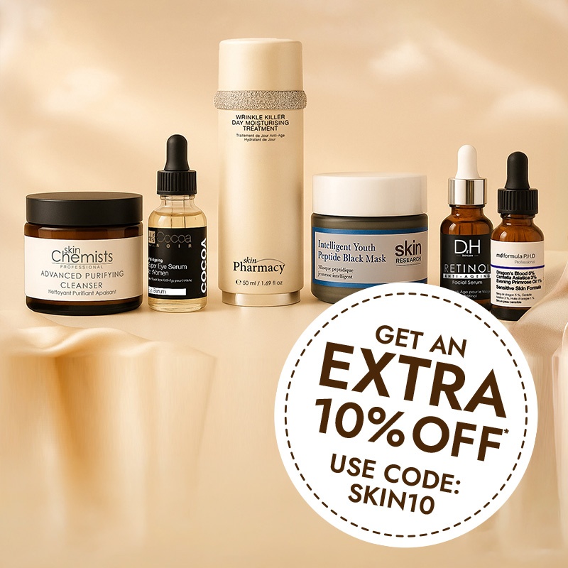 Extra 10% Off! Our skinChemists | Code: SKIN10